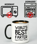 Funny 11oz Ceramic Coffee Mug For Dad with a humorous graphic, not microwave or dishwasher safe.