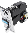 Pro Grade High Accuracy Acceptor With Cpu Control For Vending Machines And Game Mechanisms, side view with metal finish.