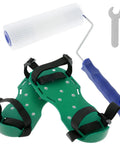 2 Pack Spiked Roller for Self Leveling Floors Multipurpose Cement and Epoxy Floor Tool Set with spike shoes and wrench