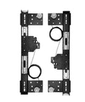Built Tough Stainless Steel Door Hinges Featuring Dual Ball Bearings For Rock Solid Stability And Silky Smooth Closing Flawlessly Fit For Bedroom Wardrobes Kitchen Cabinets And Deck Doors view from above showing dual ball bearings and metal plates.