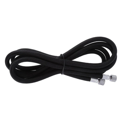 Professional 5.9 Ft EVA Airbrush Hose Kit, 1/8 Inch Female Fittings, 1/8 to 1/4 Inch Adapter, Compatible With Most Air Compressors black coiled hose