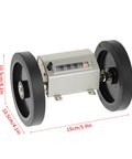Dead Nuts Accurate Rolling Measuring Wheel For Instant Foot Tracking, with a 5-digit counter and sturdy black wheels.