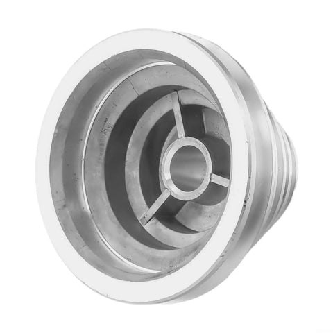Sturdy Aluminum Pagoda Pulley For Benchtop Drill Press 14Mm And 22Mm V-Belt Drive close-up view showing the inner design and M8 hole.