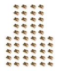Heavy Duty M8 Barrel Nuts Set of 50 Slotted Cross Dowel Nuts for Beds Chairs and Furniture Projects Zinc Plated Carbon Steel
