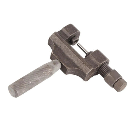 Universal Chain Breaker Tool for 420 to 530 Roller Chains, Pro Grade Heavy Duty Steel Motorcycle Chain Cutter with handle