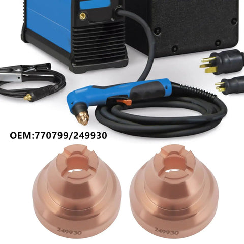 2 Pack Drag Shield Replacement 770799 249930 For Miller Spectrum 375 XTREME XT30 Torch And Spectrum 625 XTREME XT40 Plasma Cutter Built Tough Easy Install OEM Listed Upgrade copper shields