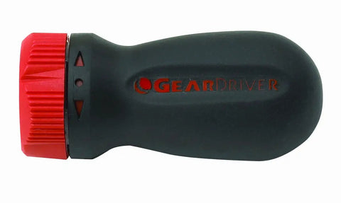 Ergonomic handle from 40 Piece Ratcheting Screwdriver Set With Interchangeable Shafts And Handles, 8 Degree Swing For Easy Access To Tight Fasteners