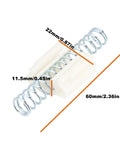 8 Pack Bi Fold Closet Door Repair Springs 60x22mm Replacement Parts with size dimensions for folding closets
