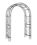 Garden Arch For Weddings And Parties, Sturdy Steel Trellis Arch With Lattice Sides, Multipurpose Outdoor Pergola For Plants And Climbing Vines.