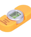 Vistreck Magnetic Stud Finder with Level Gauge for Easy Metal Detection, compact orange device with built-in level.