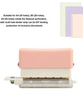 Portable 6 Hole Punch Adjustable Metal Handy Hole Puncher with Chip Tray and Positioning Pillar for A4, B5, A5 Paper Formats