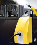 CUTPOY 2500W Handheld Steam Cleaner High Pressure Pressurized Steamer for kitchen with nozzle spraying steam.