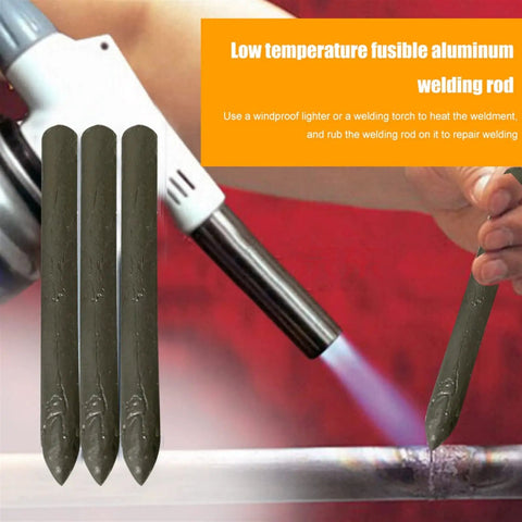 Aluminum Welding Rod Three Pack Tasteless Soldering Rod For Stainless Steel Iron And Aluminum Repairs Low Splatter High Corrosion Resistance