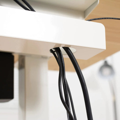 Under Desk Cable Management Tray For A Clean Home Office, 16.5 Inch Cord Organizer Keeps Power Strips And AV Cables Hidden