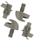 Set of four beige Sun Visor Holder Retainer Clips Two Pack For Dodge Dakota And Durango 2000 2003 Replacement Car Visor Organizer Clip