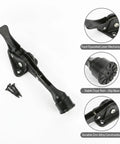 Foot Operated Door Stop With Weighted Base For Hands Free Entry On Standard Interior Doors, Zinc Alloy Floor Holder, screws included