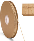 328 Ft Jute Twine 1.5 mm 2 Ply Natural Craft Twine String For Gift Wrapping DIY Crafts Gardening And Home Use On A Paper Spool
