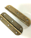 Brass Barrel Hinge Set For Cabinet Doors And Countertops With Screws, Easy Install Hardware For Furniture, Luggage, And Wooden Boxes