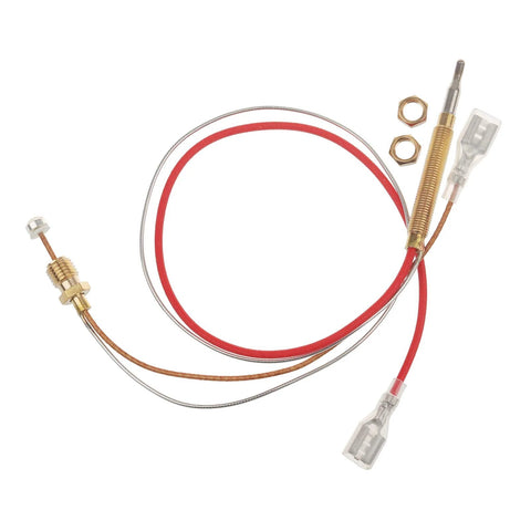 Timsec outdoor patio heater thermocouple sensor with 16.2in red insulated lead, brass threaded end, and spade terminal