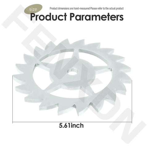 Grill Handle Upgrade Gear For Santa Maria Grill Easy Bolt On Installation with 5.61-inch diameter sprocket
