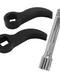 Three Pack Pry Bar Wrench Adapter Heads For Ratchet Crowbar Adapter Tool With Extension Bar One Half Inch Drive Pry Bar