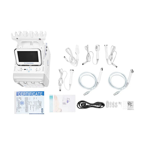 6 in 1 Hydrogen Oxygen Facial Machine with accessories for Deep Cleansing Hydration Blackhead Removal Skin Lifting Rejuvenation