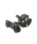 Dual Ham Radio Microphone Holder Clamp Black Heavy Duty Mount That Grabs Two Mics Yaesu Anytone And Other Mobile Two Way Radios With Flexible Ball Mount For Easy Vehicle Or Station Setup