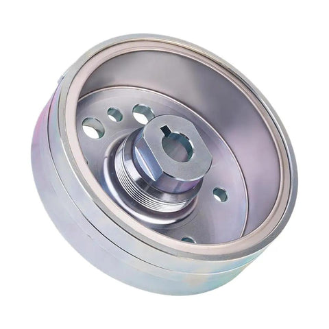 Heavy Duty Magnetic Flywheel Rotor Replacement Kit For 375 400 LTA400 Sled And ATV, showing detailed steel structure and design.
