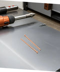 Top Tier Iwowedhero Automotive Welding Pins For Spot Welder Dents 2Mm Iron Plated Copper Studs placed on a metallic surface.