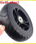 6 Inch Solid Tire Set For Electric Skateboard Longboard Airless Wheel 145x40 With Plastic Hub And Pulley Upgrade Durable Grippy Tread