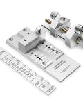 Chisel Sharpening Jig With Lightweight All Metal Honing Guide System, Adjustable Angle Gauge And Fixture, Pro Grade Ultra Durable Aluminum Roller