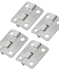Mini Metal Hinges Set 60 Pcs 16x13mm 180 Degree for Small Wooden Boxes Dollhouses Jewelry Chests Cabinets DIY Craft Hardware