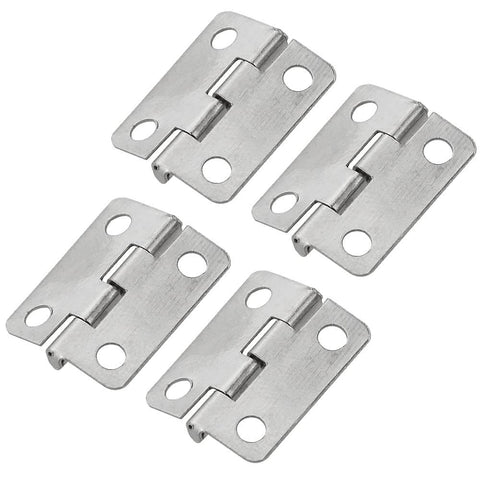 Mini Metal Hinges Set 60 Pcs 16x13mm 180 Degree for Small Wooden Boxes Dollhouses Jewelry Chests Cabinets DIY Craft Hardware