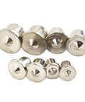 Dowel Center Marker Set 16 Piece Pro Grade For Woodworking With Solid And Hollow Tips displayed on white background.