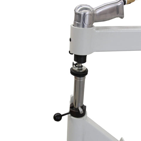 Heavy Duty Pneumatic Planishing Hammer With 19.6 Inch Deep Throat Steel Stand And Foot Pedal For Smooth Weld Finishing And No Sweat Auto Body Panel Work