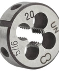 Close-up of 5/16-20 UN Right Hand Tap And Die Set for metal threads, alloy tool steel die OD visible, ideal for DIY rethreading.