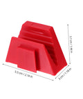 Side view of 12 Piece Plastic Wrench Storage Organizer Tray for Garage and Workshop Modular Wrench Rack Holder, red color