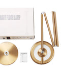 Smart RGBCW LED Floor Lamp With Alexa And Google Home, 25W Dimmable Torchiere components and packaging