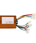 36V 500W Brushed Electric Bike Controller With Throttle Grip Kit Strong Heat Dissipation Aluminum Alloy Construction Gold