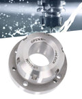 ER40 Collet Lathe Chuck Carbon Steel Heavy Duty Compact Replacement 80 mm Diameter For CNC Milling Machines Back Plate Mount Ready