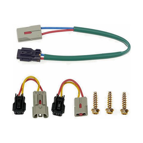 Heavy Duty Left Power Window Lift Motor Fits 1997 2002 Ford Expedition 1997 2004 F 150 1997 99 F 250 wiring harness and connectors.