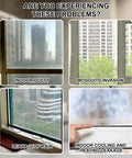 Image showing issues of indoor dusty conditions, mosquito invasion, rain leakage, and heating leakage by window.
