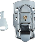 Super Tight Fit Metal Hasp Buckle With Key For Suitcase, Locker, Cabinet Doors, Desk Drawers And Tool Chests To Keep Stuff Locked And Safe Today, silver metal lock
