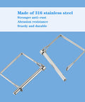 Beefy Heavy Duty Safety Coupler Pin One Quarter Inch Diameter 2.756 Inch Length 316 Stainless Steel Wire Lock Pin Shaft Locking Pin 2 Pack Rust Resistant Marine Grade Quick Release Pin for Equipment, 316 stainless steel