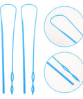 Five Piece Rope Threader Tool Set For Easy Threading And Quick Drawstring Replacement, blue plastic cord puller
