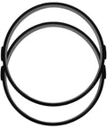 Circular Patio Paving Mold 13.58 Inch Reusable Plastic Stepping Stone DIY Garden Path Maker showing two round molds.