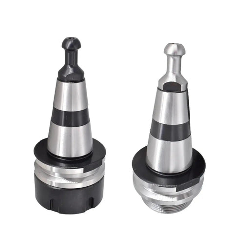 Heavy Duty Iso30 Er32 Balanced Cnc Tool Holder Delivering Rock Solid Milling Precision And Smooth High Speed Woodworking With Dead Nuts Accuracy And Zero Flex Collet Grip, showing two tapered tool holders.