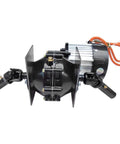Beefed-Up Front Axle Kit For 4 Wheel Drive Go Karts And Electric ATVs, showing differential motor and tie rods.