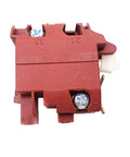 Boss Level Angle Grinder Switch Replacement Compatible With Bosch Gws7-125 Pws 6-115 detailed view of bright red plastic housing.