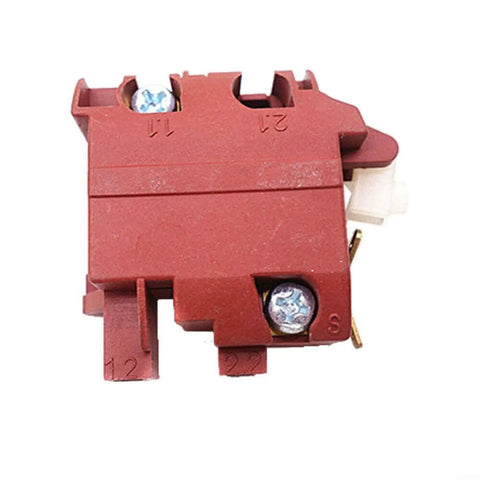 Boss Level Angle Grinder Switch Replacement Compatible With Bosch Gws7-125 Pws 6-115 detailed view of bright red plastic housing.